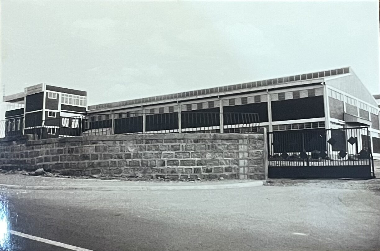 Mebruk Plastic factory building exterior, gated entrance